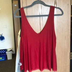 Red tank top